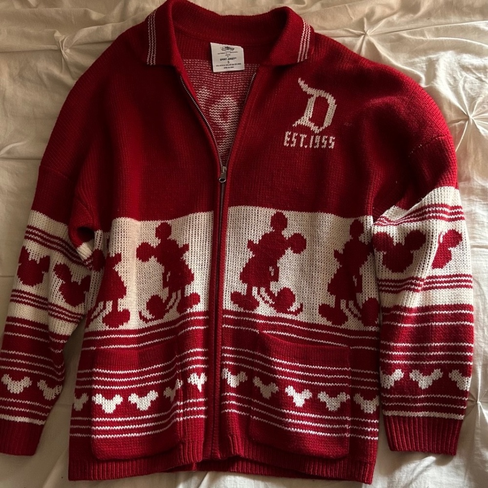Christmas Spirit Jersey Sweater | Disney Holiday | Size S
